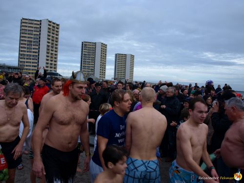 Anbaden am Südstrand Fehmarn 2014
