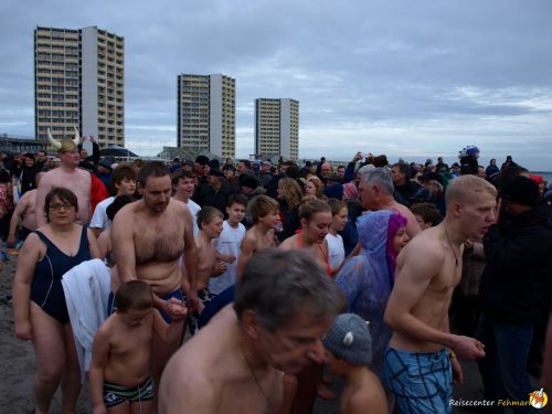 Anbaden am Südstrand Fehmarn 2014