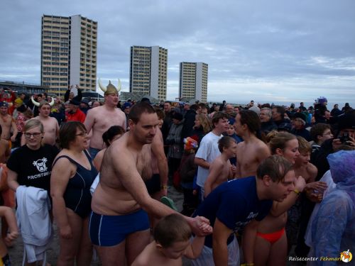 Anbaden am Südstrand Fehmarn 2014