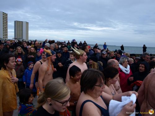 Anbaden am Südstrand Fehmarn 2014