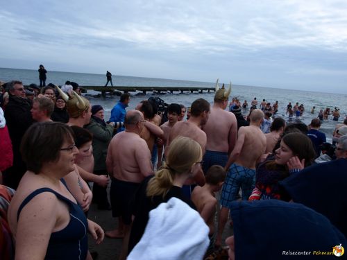 Anbaden am Südstrand Fehmarn 2014