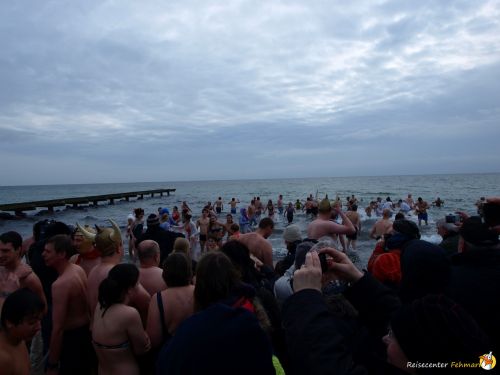 Anbaden am Südstrand Fehmarn 2014