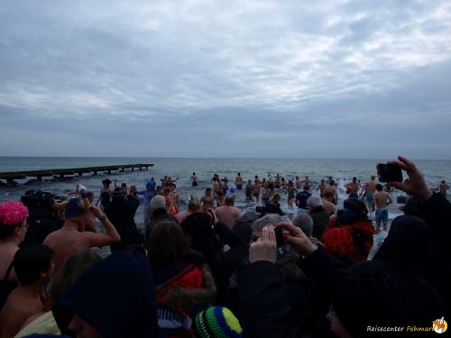 Anbaden am Südstrand Fehmarn 2014