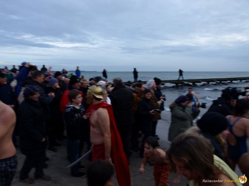 Anbaden am Südstrand Fehmarn 2014