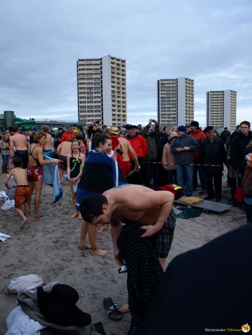 Anbaden am Südstrand Fehmarn 2014