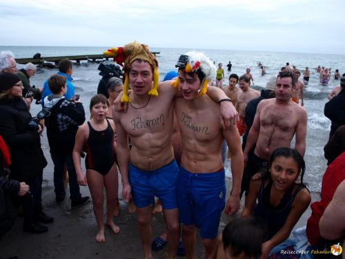 Anbaden am Südstrand Fehmarn 2014