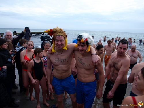 Anbaden am Südstrand Fehmarn 2014
