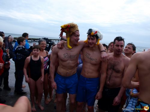 Anbaden am Südstrand Fehmarn 2014