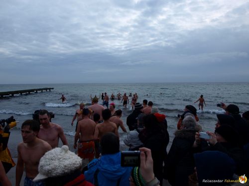 Anbaden am Südstrand Fehmarn 2014