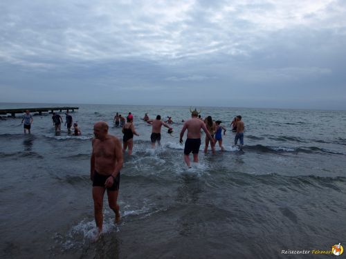 Anbaden am Südstrand Fehmarn 2014