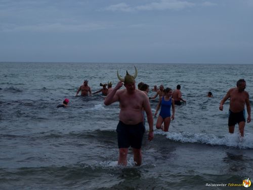 Anbaden am Südstrand Fehmarn 2014