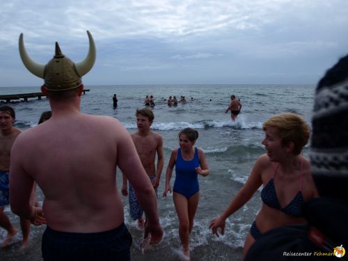 Anbaden am Südstrand Fehmarn 2014