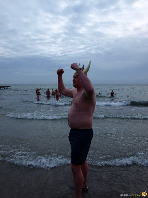 Anbaden am Südstrand Fehmarn 2014