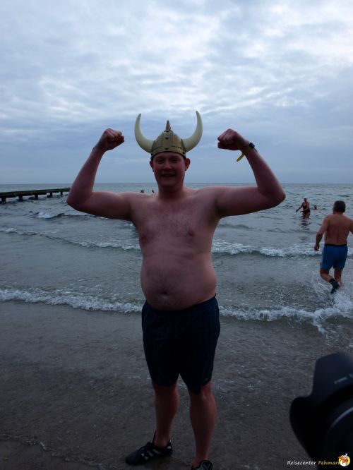 Anbaden am Südstrand Fehmarn 2014