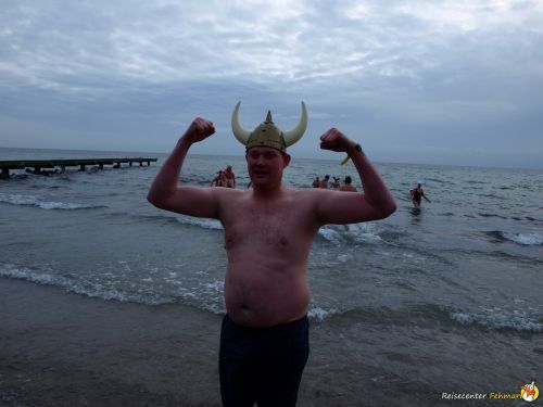 Anbaden am Südstrand Fehmarn 2014