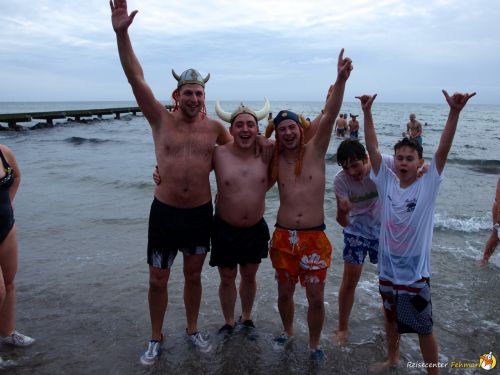Anbaden am Südstrand Fehmarn 2014