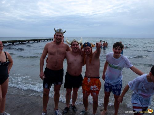 Anbaden am Südstrand Fehmarn 2014