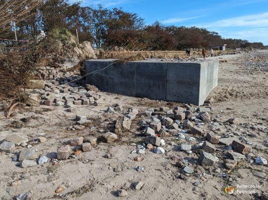 Südstrand nach Sturm 2023