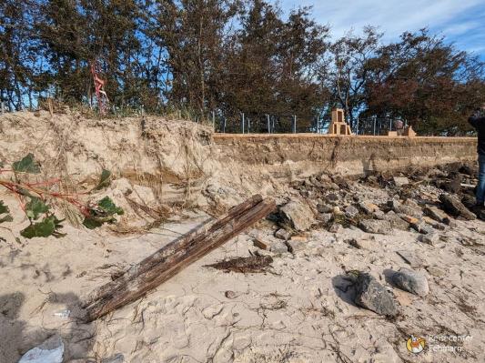 Südstrand nach Sturm 2023