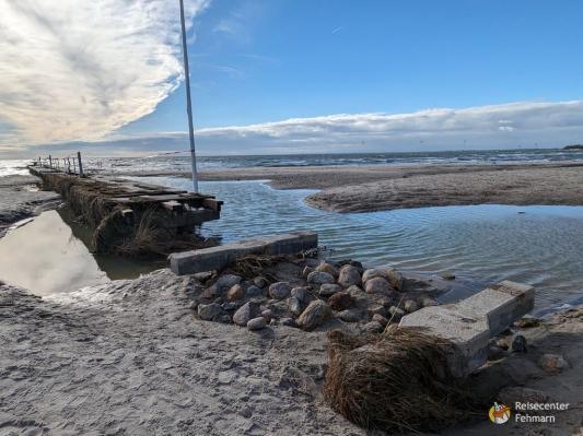 Südstrand nach Sturm 2023